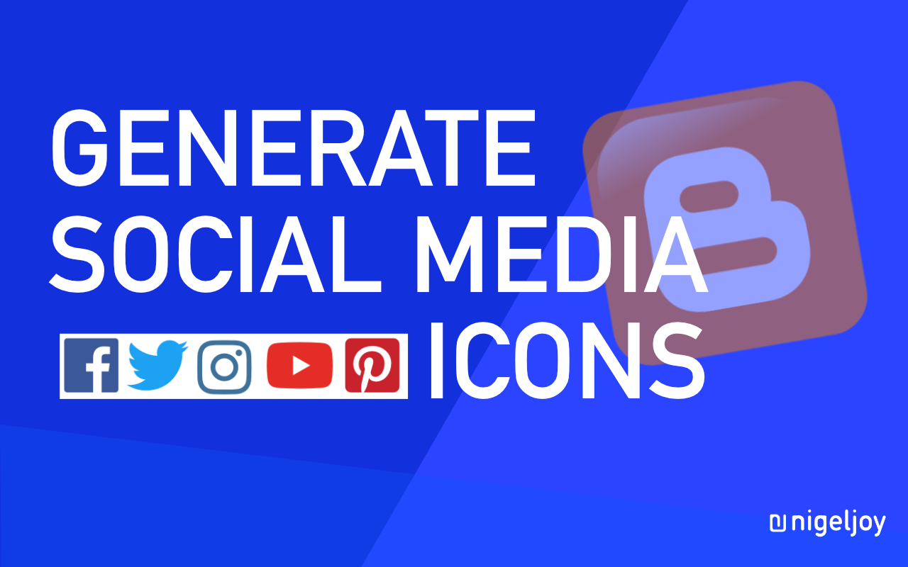 How to Add Social Media Icons to Blogger