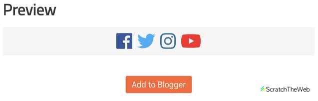 create add social media icons bloggers