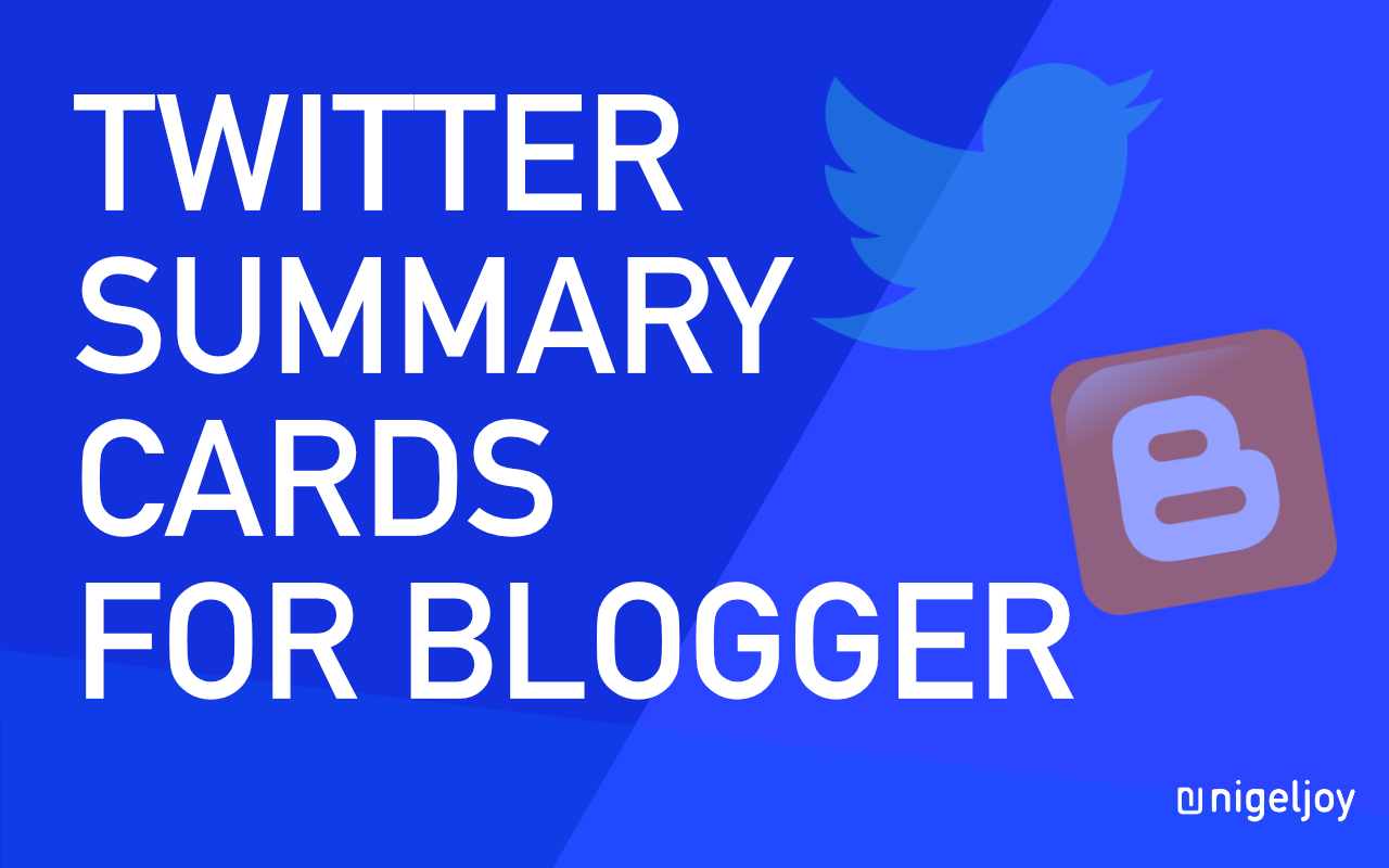 How to Show Twitter Summary Card Thumbnail for Blogger / Blogspot
