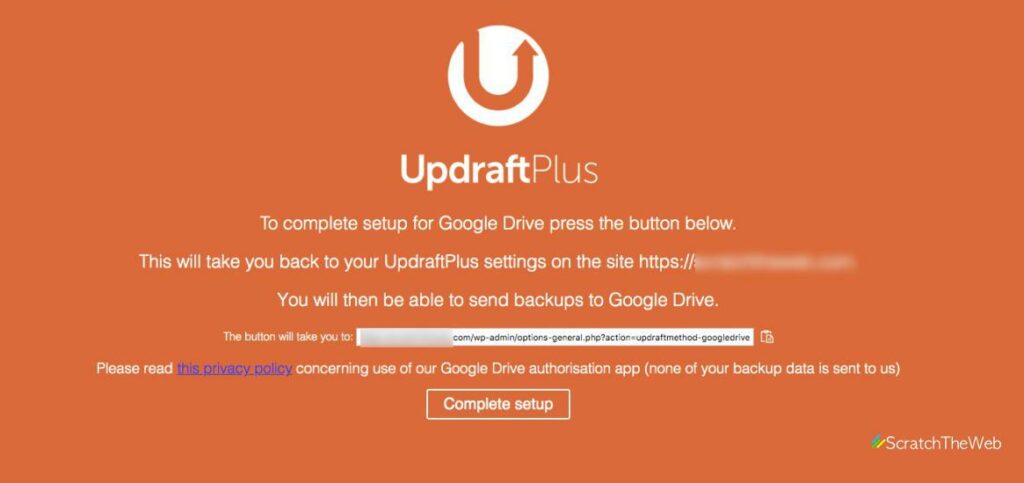 backup wordpress to google drive updraft 5
