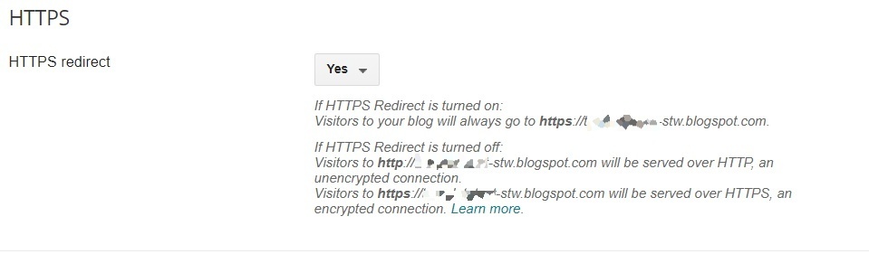enable https blogger